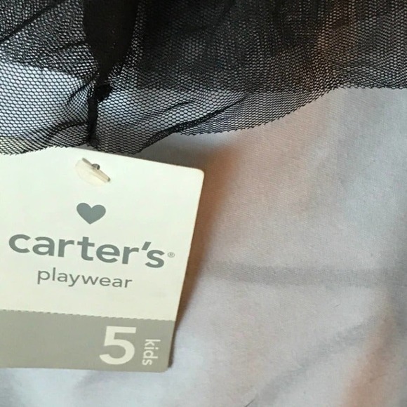 Carter's Girl's Frilly Black Top - Picture 5 of 6